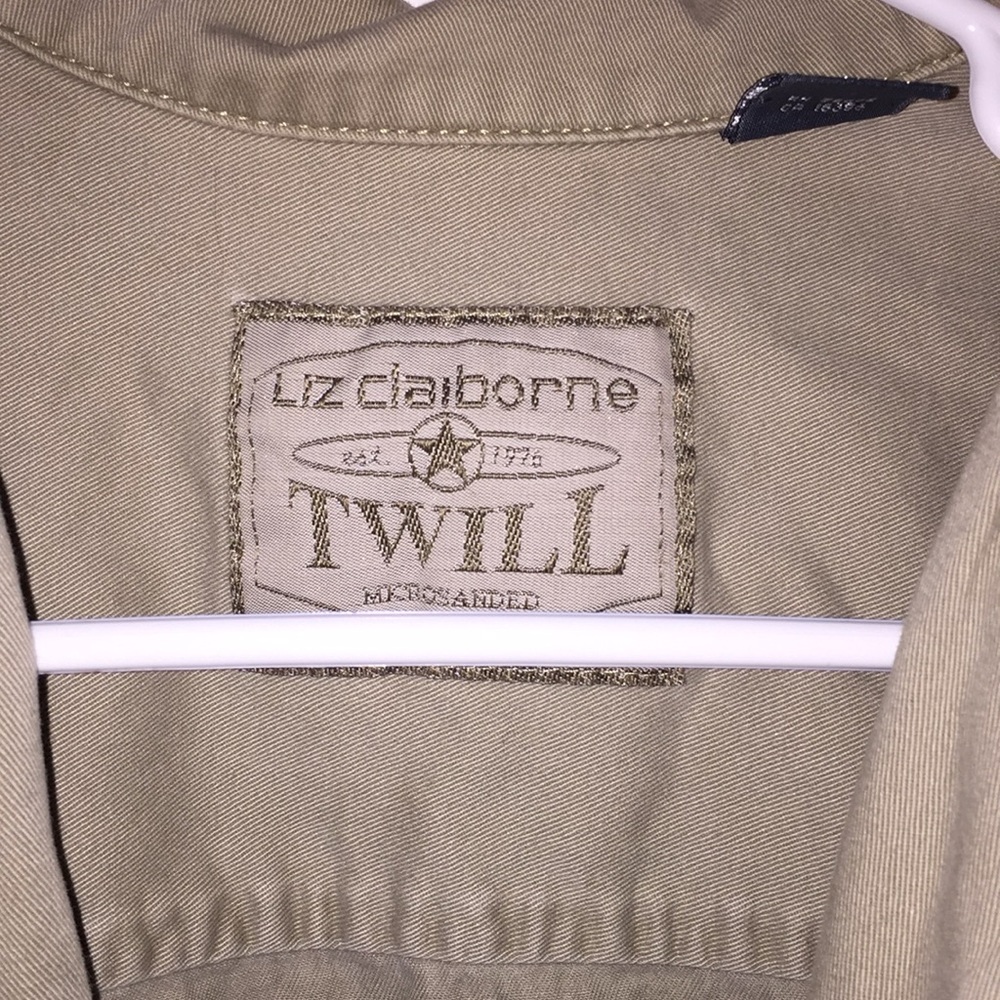 Liz Claiborne Khaki Bomber Jacket Vintage